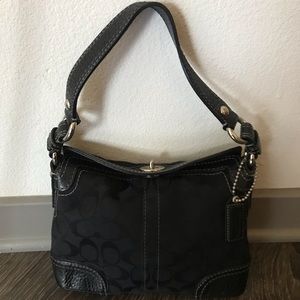 Small Black Coach handbag